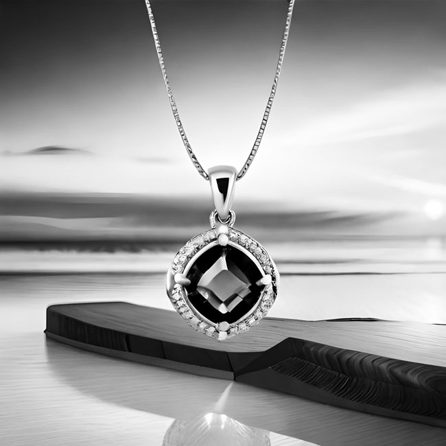 Black diamond pendant