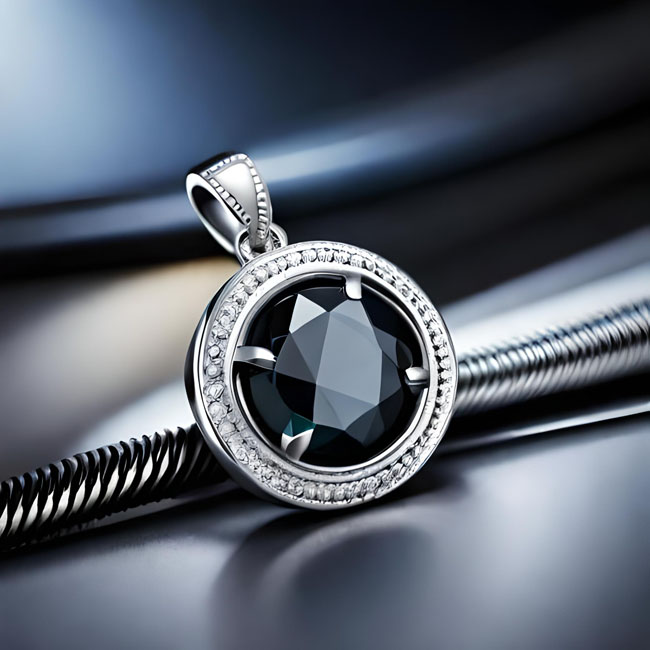 How can you tell if a black diamond pendant is real