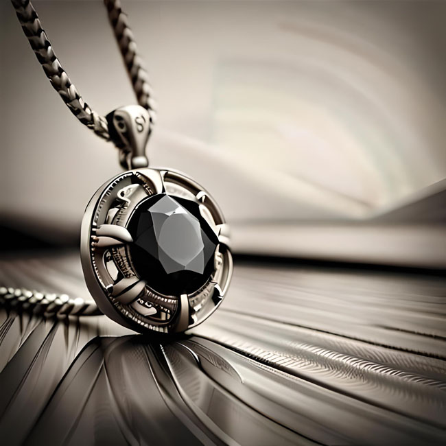 How do I pick a men's black diamond pendant