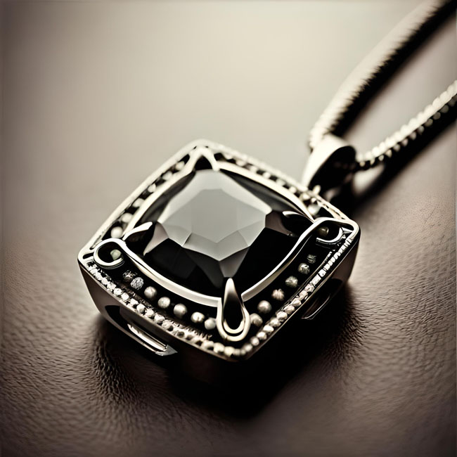 How to verify the authenticity of a black diamond pendant