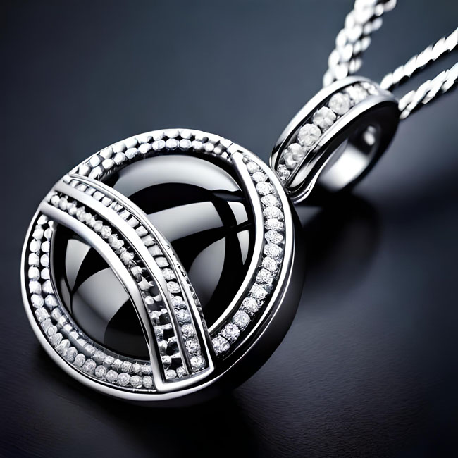 What are the different styles of black diamond pendants