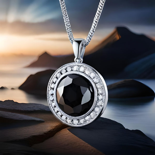 What is the significance of a black diamond pendant